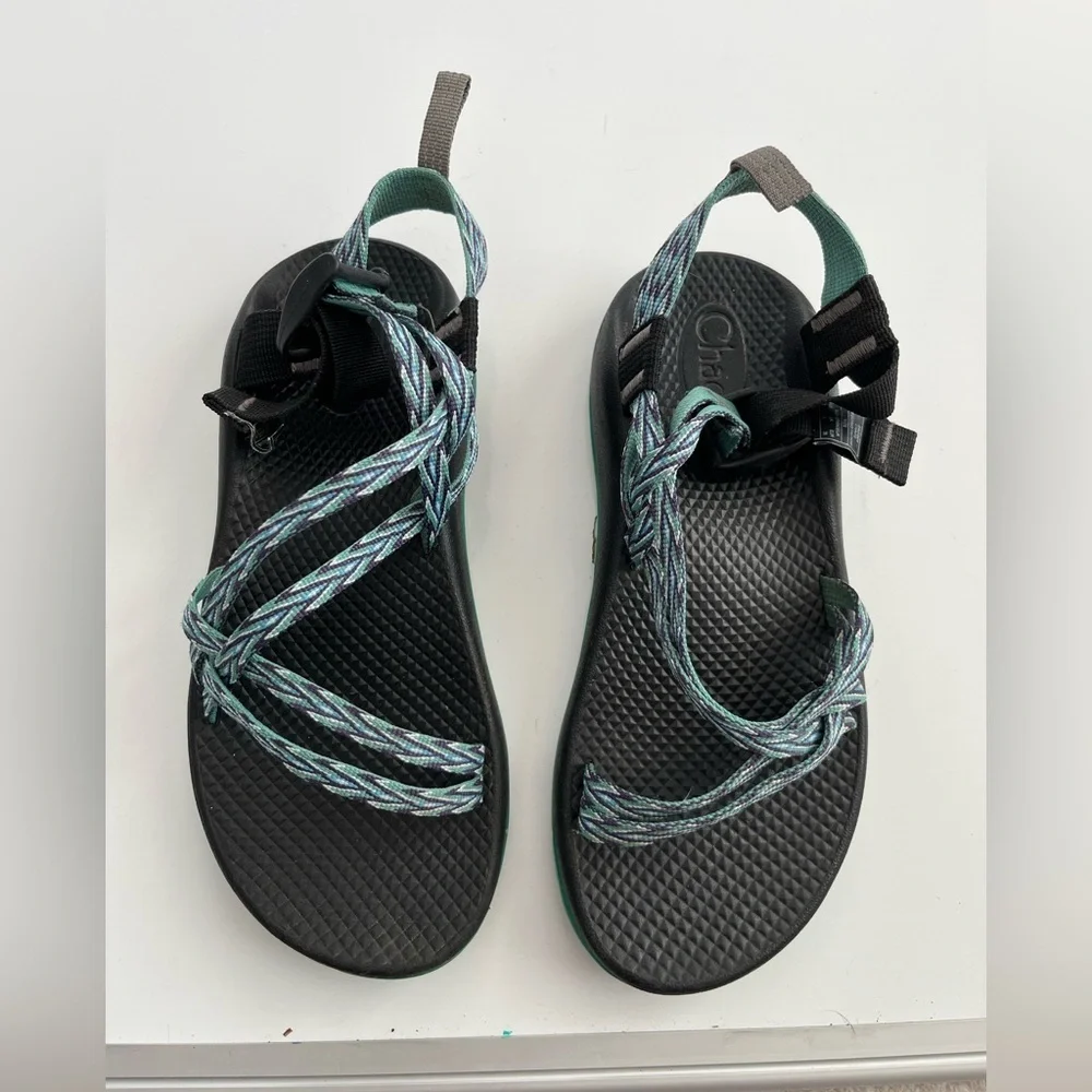 Chaco Kids Sandals - Black and Teal